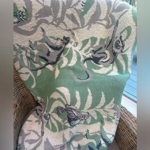 Anthropologie NWT Cotton Knit Blanket Oversized Throw Bedding Cotton Heavy